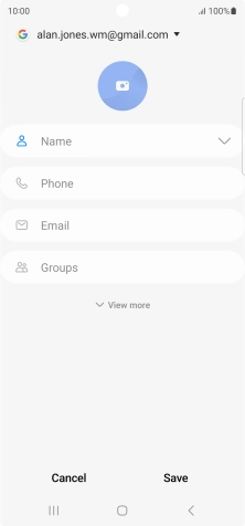 Press the address book drop down list. Press the address book drop down list.