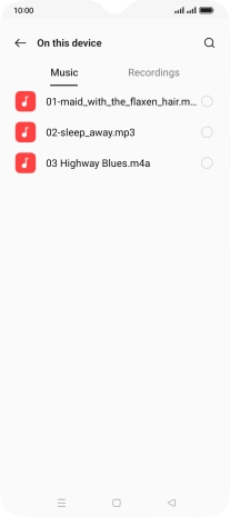 Press the required ring tones to hear them.