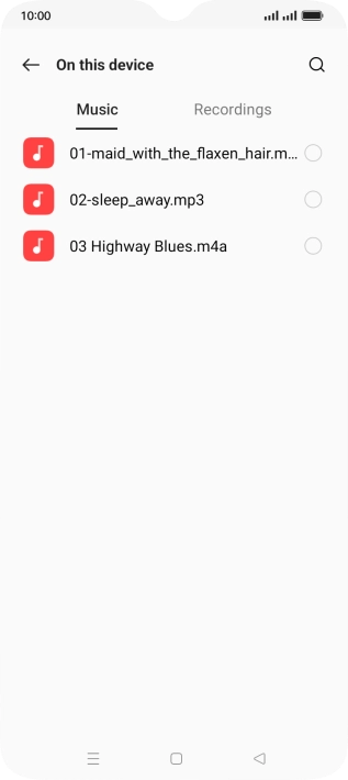 Press the required ring tones to hear them.