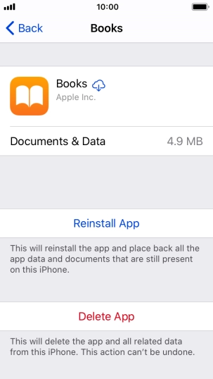 Press the Home key to return to the home screen.