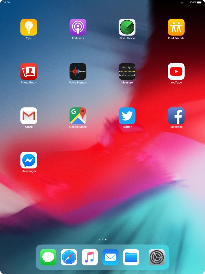 Press and hold the required app until the icons start to jiggle.