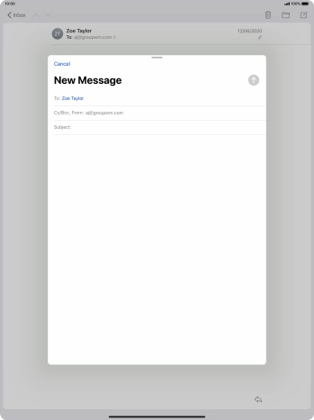 Press Subject: and key in the required subject.