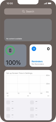 Slide your finger upwards on the screen.