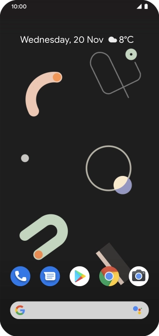 Slide two fingers downwards starting from the top of the screen.