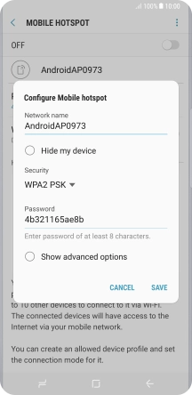 Press the field below 