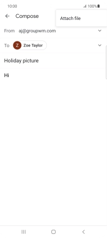Press Attach file and go to the required folder.