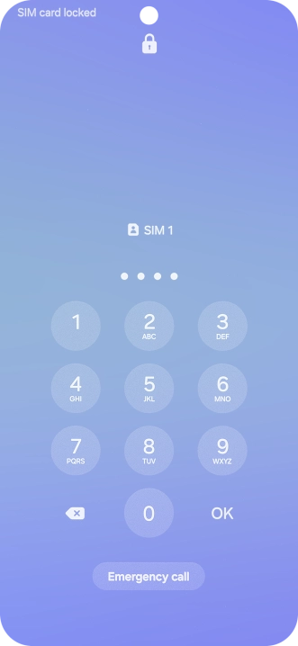 If you're asked to key in your PIN, do so and press OK.