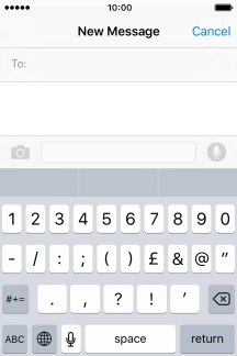 Press the required numbers and symbols.