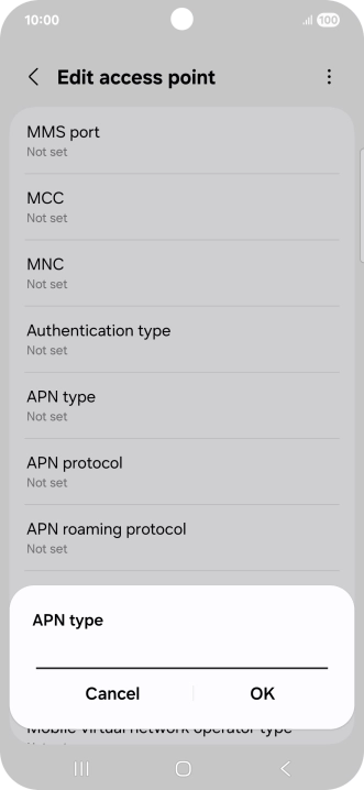 Key in mms and press OK.