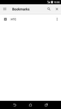 Press the required bookmark.