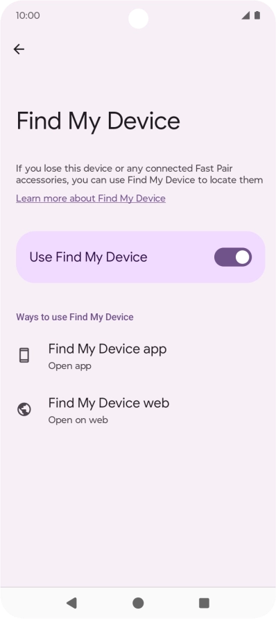 Press the Home key to return to the home screen.