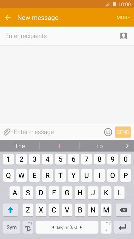 Open a new note, message or email message to bring up the keypad and your phone is ready for text input.