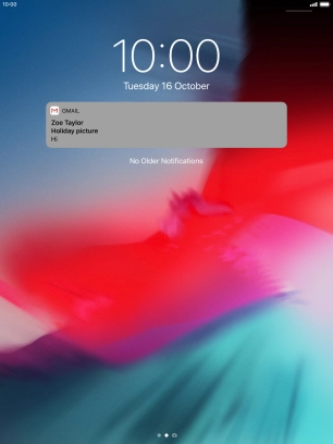 Press the required notification and follow the instructions on the screen to use the selected function.