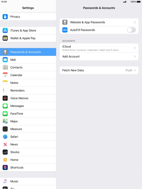 Press Add Account. Press Add Account.