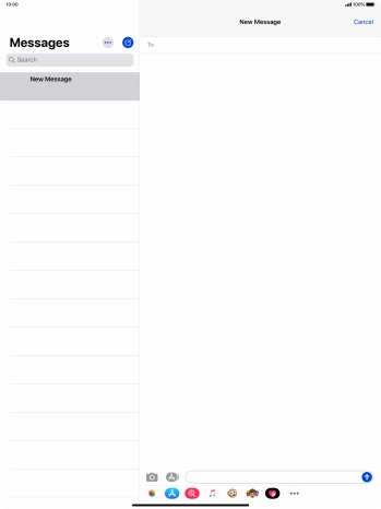 Press To: and key in the first letters of the recipient's name.