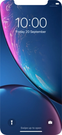 Slide your finger upwards starting from the bottom of the screen.