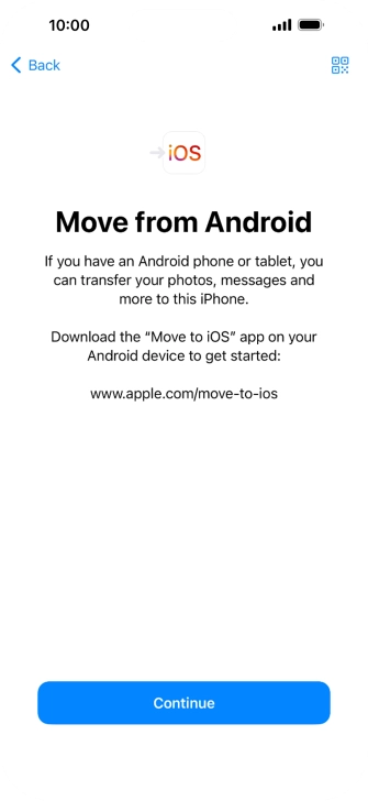 To transfer content to your phone, you need to install the app 