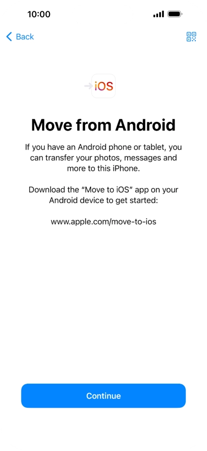 To transfer content to your phone, you need to install the app 