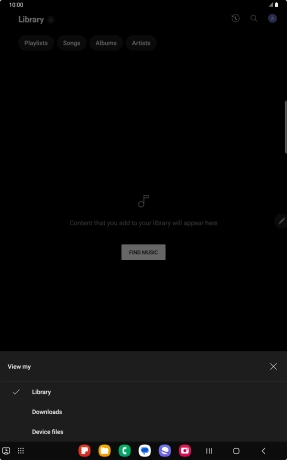 Press the required category and go to the required audio file.