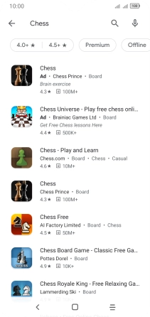 Press the required app.