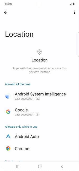 Press the required app.