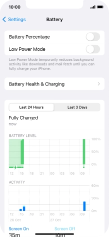 Press Battery Health & Charging.