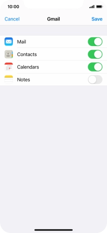 If this screen is displayed, you email account has been recognised and set up automatically. Follow the instructions on the screen to key in more information and finish setting up your phone.