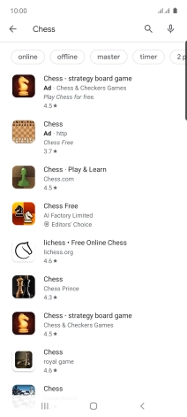 Press the required app.