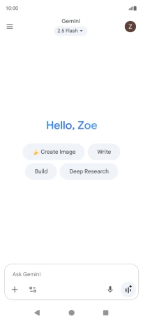Press the profile icon.