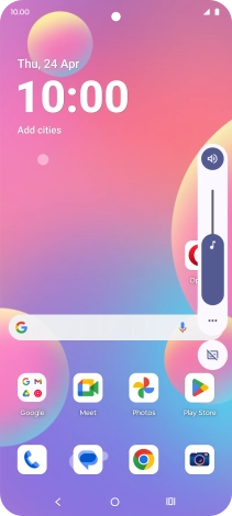 Press the sound mode icon.