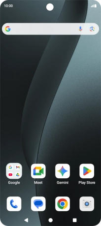 Slide your finger upwards on the screen.