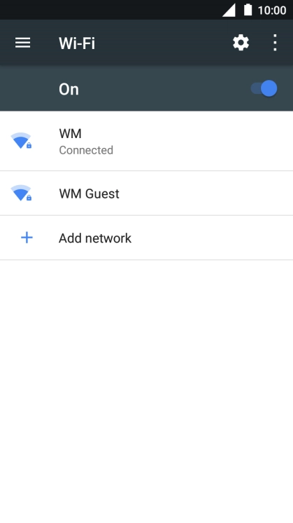 Press the Home key to return to the home screen.