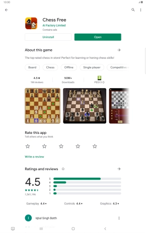 Press the Home key to return to the home screen.