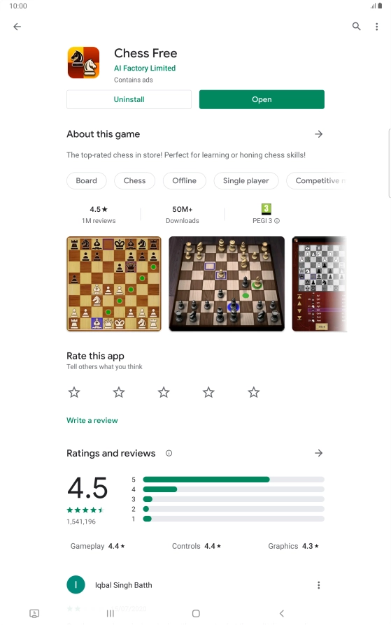 Press the Home key to return to the home screen.
