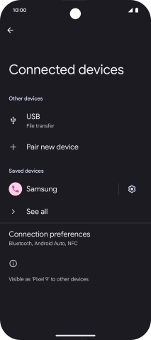 Slide your finger upwards starting from the bottom of the screen to return to the home screen.