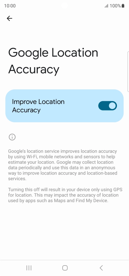 If you press the indicator next to 