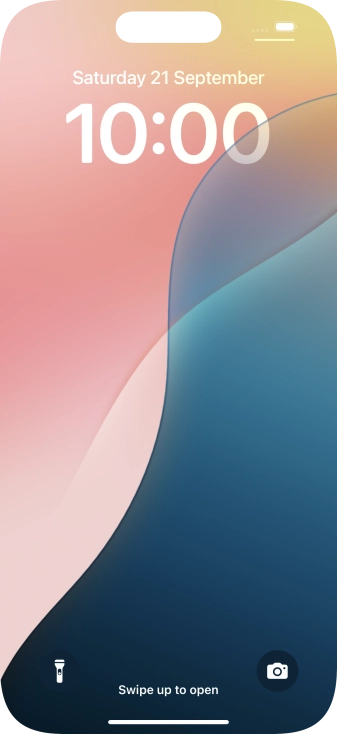 Slide your finger upwards starting from the bottom of the screen.