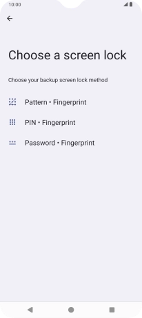 Press the required phone lock code and follow the instructions on the screen to create an additional phone lock code.