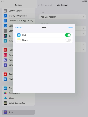 Press Save. Your email account has now been set up. To select more settings for incoming and outgoing server, proceed with the following steps.