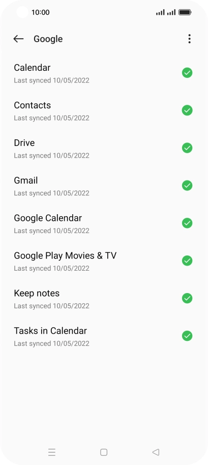 Press the Home key to return to the home screen.