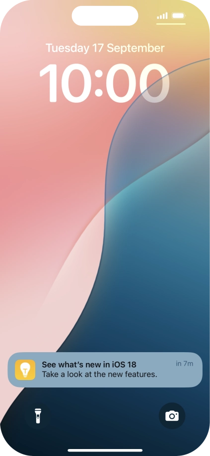 Press the required notification and follow the instructions on the screen to use the selected function.