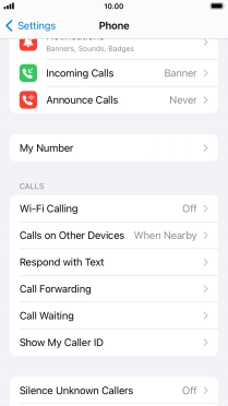 Press Wi-Fi Calling.