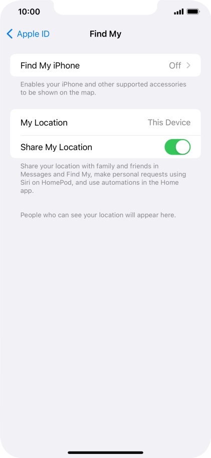 Press Find My iPhone.