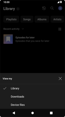 Press the required category and go to the required audio file. Press the required category and go to the required audio file.