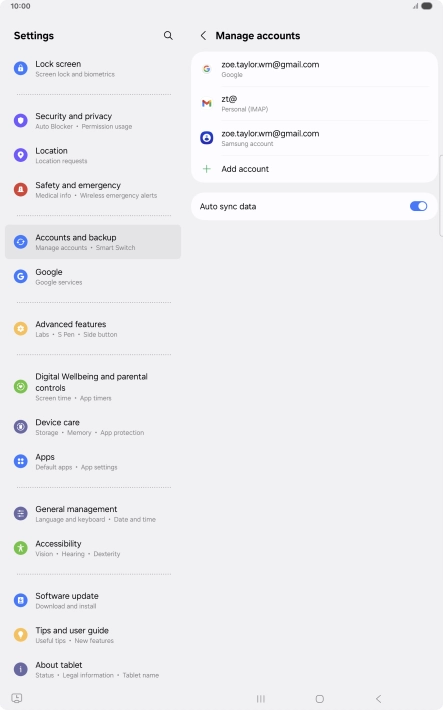 Press the Home key to return to the home screen.