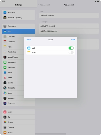 Press Save. Your email account has now been set up. To select more settings for incoming and outgoing server, proceed with the following steps.