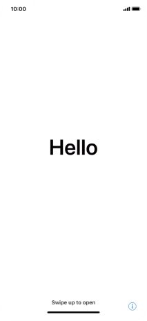 Slide your finger upwards starting from the bottom of the screen.