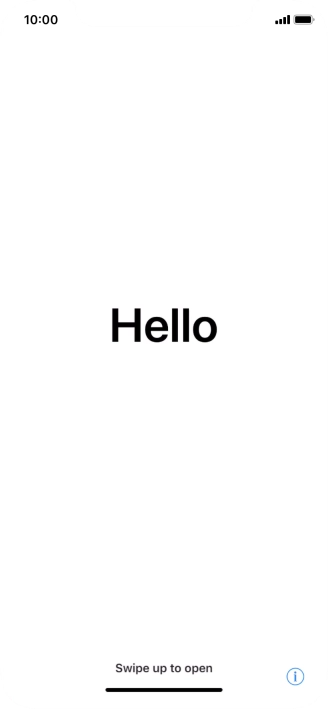 Slide your finger upwards starting from the bottom of the screen.