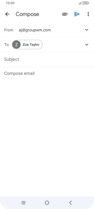 Press Subject and key in the required subject.