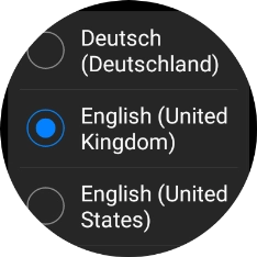 Press the required language.